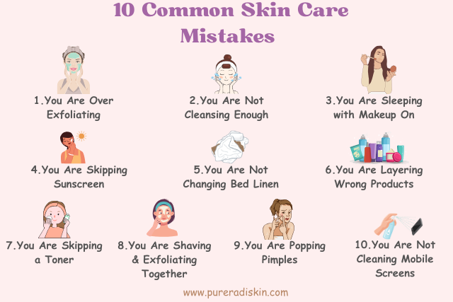 10 Common Skin Care Mistakes